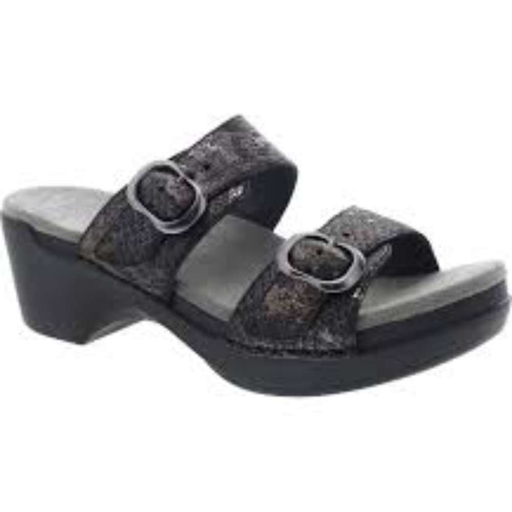DANSKO Sophie Leather Sandals Women’s EU 39 US 8 - 8.5 Black Dual Buckle